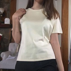 Pendleton Parchment Hue Silk Blend Top